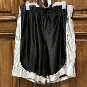 Black and White Athletic Men's Shorts